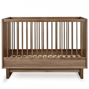Chambre bébé trio kyo lit 70 x 120 cm + commode + armoire xl walnut Quax