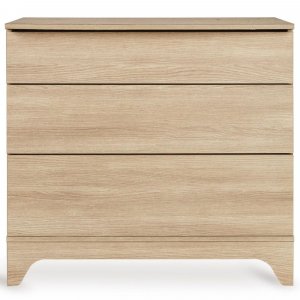 Chambre bébé trio tsugi lit 70 x 120 cm + commode + armoire xl honey ash Quax