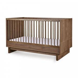 Chambre duo kyo lit bébé évolutif 70 x 140 cm + commode - walnut Quax