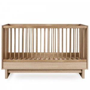 Chambre duo kyo lit bébé évolutif 70 x 140 cm + commode xl - honey ash Quax