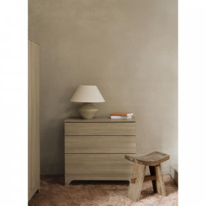 Chambre bébé trio tsugi lit 70 x 140 cm + commode + armoire honey ash Quax