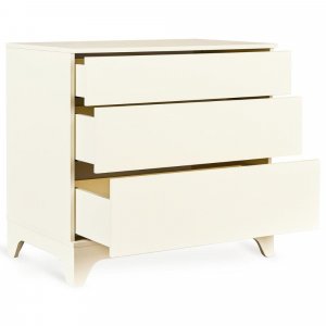 Chambre bébé trio tsugi lit 70 x 140 cm + commode + armoire butter Quax