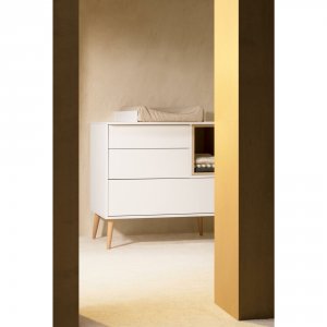 Plan à langer pour commode cocoon ice white Quax