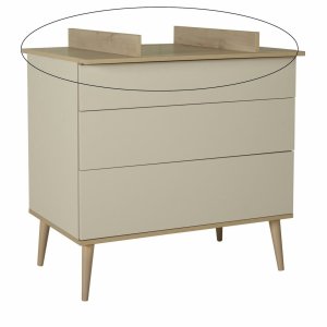 Plan à langer pour commode flow argile et oak Quax