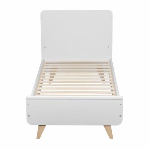 Lit bébé 70x140 cm évolutif en lit enfant loft white Quax