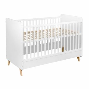 Lit bébé 70x140 cm évolutif en lit enfant loft white Quax