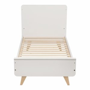 Lit bébé 70x140 cm évolutif en lit enfant loft white Quax
