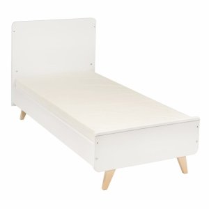 Lit bébé 70x140 cm évolutif en lit enfant loft white Quax
