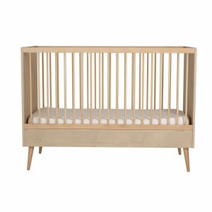 Lit bébé 70x140 cm évolutif en lit enfant cocoon natural oak Quax