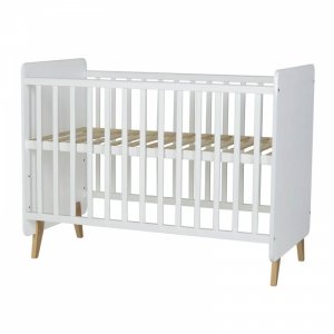 Lit bébé 60x120 cm évolutif en lit junior loft white Quax