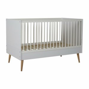Lit bébé 70x140 cm évolutif en lit enfant cocoon ice white Quax