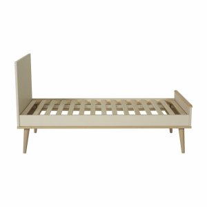 Lit bébé 70x140 cm évolutif en lit enfant flow argile et oak Quax