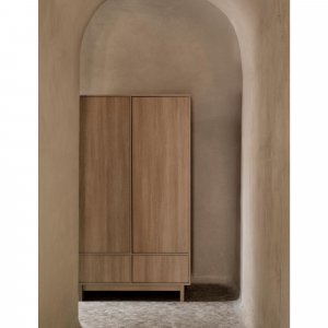 Armoire xl avec 3 portes et 3 tiroirs kyo - honey ash Quax