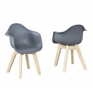 Lot de 2 chaises enfant grey Quax