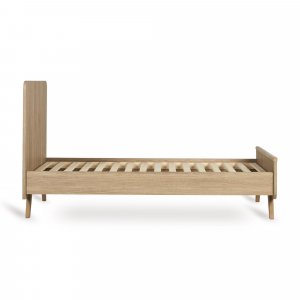 Lit bébé 70x140 cm évolutif en lit enfant loft honey ash Quax