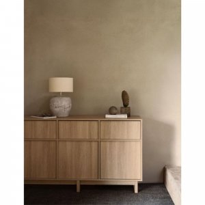 Commode xl avec 3 portes et 3 tiroirs kyo - honey ash Quax