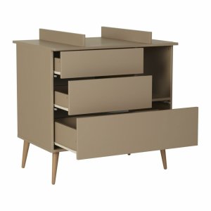 Commode 3 tiroirs 1 niche cocoon latte Quax