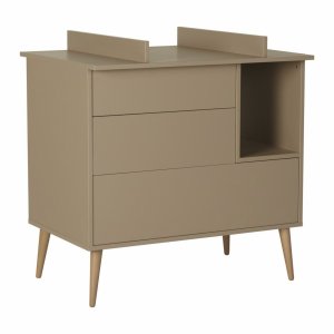 Commode 3 tiroirs 1 niche cocoon latte Quax
