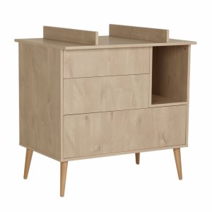 Commode 3 tiroirs 1 niche cocoon natural oak Quax