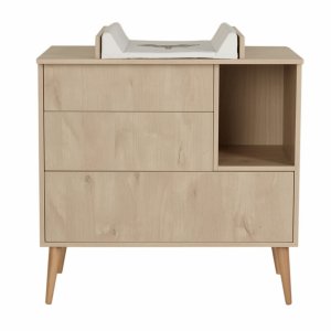 Commode 3 tiroirs 1 niche cocoon natural oak Quax