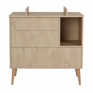 Commode 3 tiroirs 1 niche cocoon natural oak Quax