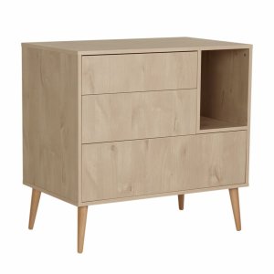 Commode 3 tiroirs 1 niche cocoon natural oak Quax