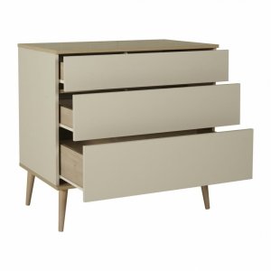 Commode 3 tiroirs flow argile et oak Quax