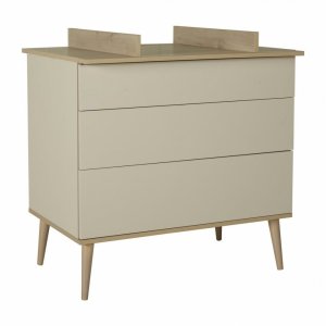 Commode 3 tiroirs flow argile et oak Quax