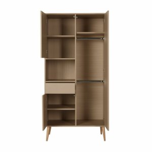 Armoire 3 portes 1 niche cocoon latte Quax
