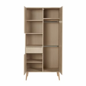 Armoire 3 portes 1 niche cocoon natural oak Quax