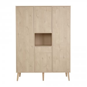 Armoire 4 portes 1 niche cocoon natural oak Quax