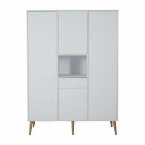 Armoire 4 portes 1 niche cocoon ice white Quax