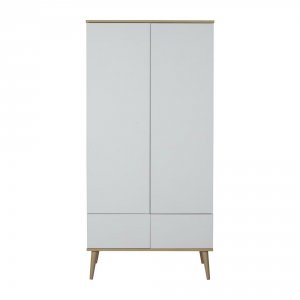 Armoire 2 portes flow white et oak Quax