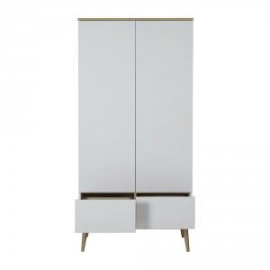 Armoire 2 portes flow white et oak Quax