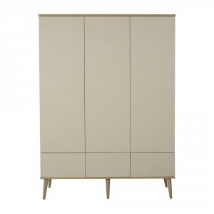 Armoire 3 portes flow argile et oak Quax