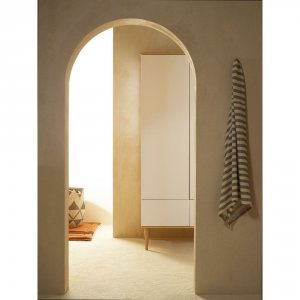 Armoire 3 portes flow white et oak Quax