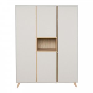 Armoire 4 portes 1 niche loft - argile Quax