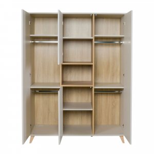 Armoire 4 portes 1 niche loft - argile Quax