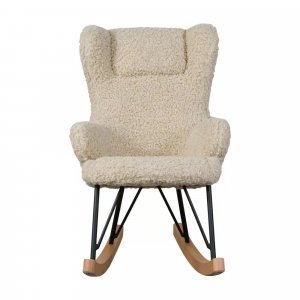 Fauteuil à bascule enfant luxe teddy bouclettes Quax