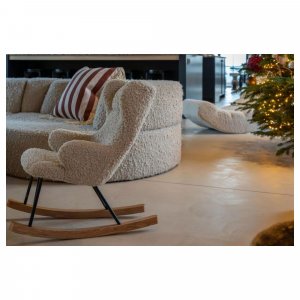 Fauteuil à bascule enfant luxe teddy bouclettes Quax