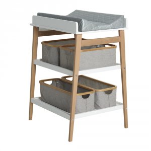 Table à langer hip blanc/naturel Quax