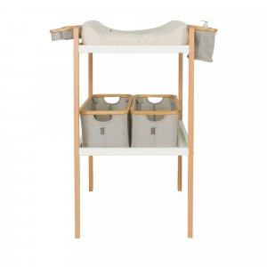 Table à langer basic - blanc/naturel Quax