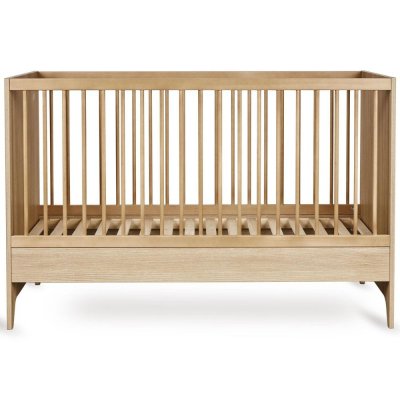 Chambre bébé duo tsugi : lit 70 x 140 cm + commode honey ash
