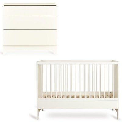 Chambre bébé duo tsugi lit 60 x 120 cm + commode butter