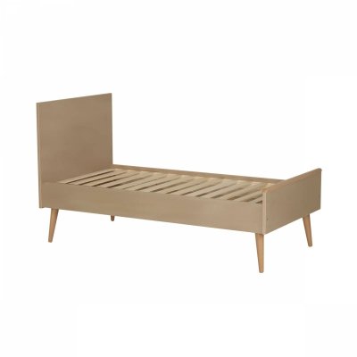 Chambre duo lit bébé 70x140 cm évolutif en lit enfant + commode avec plan à langer cocoon latte