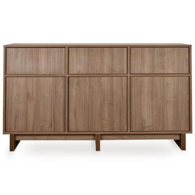Chambre duo kyo lit bébé évolutif 70 x 140 cm + commode xl - walnut