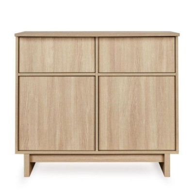Chambre duo kyo lit bébé évolutif 70 x 140 cm + commode - walnut