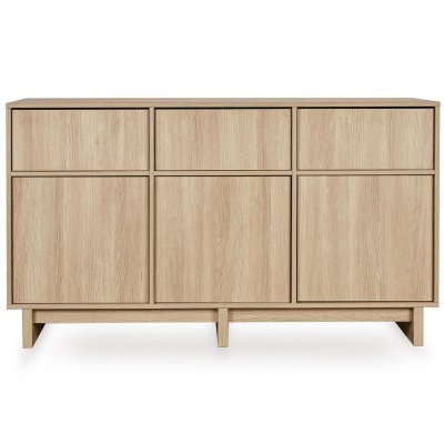 Chambre duo kyo lit bébé évolutif 70 x 120 cm + commode xl - honey ash