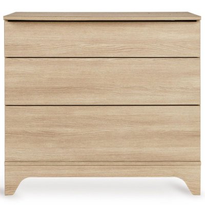 Chambre bébé trio tsugi lit 70 x 140 cm + commode + armoire honey ash