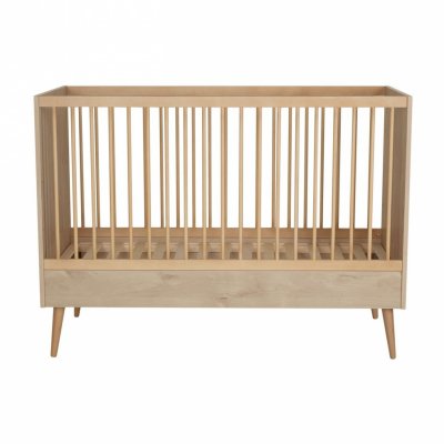Lit bébé 70x140 cm évolutif en lit enfant cocoon natural oak